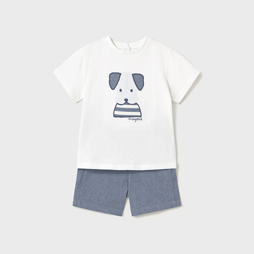 PRE ORDER - NEW SS25 Mayoral Boys Shorts Set 1252 Blue/36