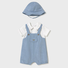 Load image into Gallery viewer, PRE ORDER - NEW SS25 Mayoral Baby Boys Romper with Hat 1605 Riveria/48