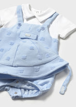 Load image into Gallery viewer, PRE ORDER - NEW SS25 Mayoral Baby Boys Romper with Hat 1605 Sky/49