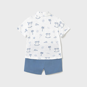 PRE ORDER - NEW SS25 Mayoral Boys Shorts Set 1657 Capri/35