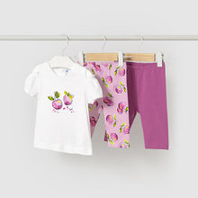 Load image into Gallery viewer, PRE ORDER - NEW SS25 Mayoral Girls 3 Piece Leggings Set 1740 Mauve/43