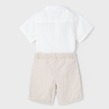 Load image into Gallery viewer, PRE ORDER - NEW SS25 Mayoral Boys Bermuda Shorts Set 3231 Cream/91