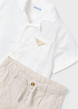 Load image into Gallery viewer, PRE ORDER - NEW SS25 Mayoral Boys Bermuda Shorts Set 3231 Cream/91