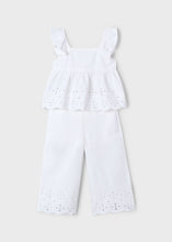 Load image into Gallery viewer, PRE ORDER - NEW SS25 Mayoral Girls Trouser Outfit 3561 White/50