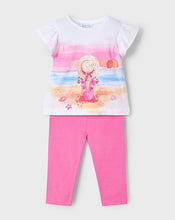 Load image into Gallery viewer, PRE ORDER - NEW SS25 Mayoral Girls Leggings Set 3711 Camellia/73