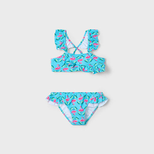 NEW SS25 Mayoral Girls Bikini 3714 Flamingos/75