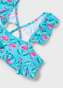 NEW SS25 Mayoral Girls Bikini 3714 Flamingos/75