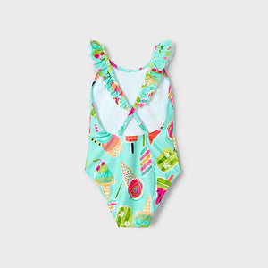 NEW SS25 Mayoral Girls Swimsuit 3719 Aqua/84