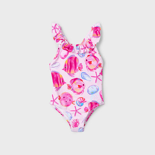 PRE ORDER - NEW SS25 Mayoral Girls Swimsuit 3719 Magenta/89