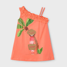 Load image into Gallery viewer, PRE ORDER - NEW SS25 Mayoral Girls Sun Dress 3937 Tangerine/67