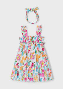 NEW SS25 Mayoral Girls Sun Dress 3939 Agate/45