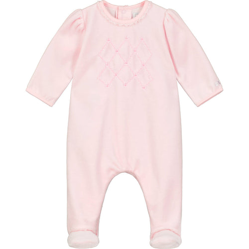 NEW AW24 Emile et Rose Ellie Velour Babygrow 2570