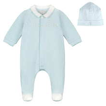 Load image into Gallery viewer, NEW SS24 Emile et Rose Blue Teddy Babygrow and Hat Fisher 2573