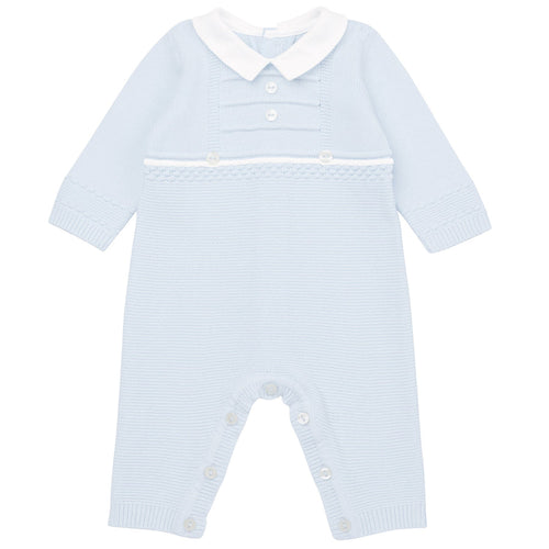 NEW AW24 Emile et Rose Hugo Blue Knit Romper 2590