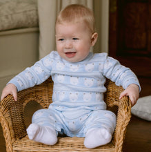 Load image into Gallery viewer, NEW AW24 Emile et Rose Harry Knitted Teddy Romper and Hat Blue 2591