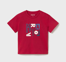 Load image into Gallery viewer, NEW SS26 Mayoral Boys T-shirt 106 Tomato/13