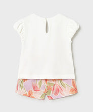 Load image into Gallery viewer, NEW SS26 Mayoral Girls Shorts Set 1213 Blossom/77