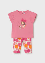 Load image into Gallery viewer, NEW SS26 Mayoral Girls Leggings Set 1751 Geranium/92