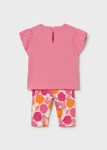 Load image into Gallery viewer, NEW SS26 Mayoral Girls Leggings Set 1751 Geranium/92