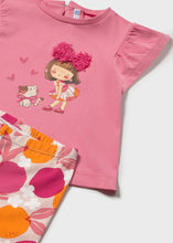Load image into Gallery viewer, NEW SS26 Mayoral Girls Leggings Set 1751 Geranium/92