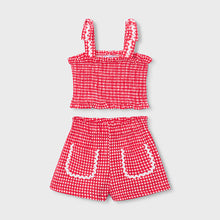 Load image into Gallery viewer, NEW SS26 Mayoral Girls Shorts Set 3232 Poppy/81