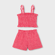 Load image into Gallery viewer, NEW SS26 Mayoral Girls Shorts Set 3232 Poppy/81