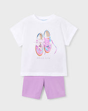 Load image into Gallery viewer, NEW SS26 Mayoral Girls Cycling Shorts Set 3731 Lilac/20