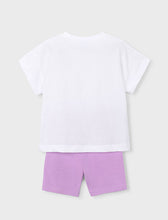 Load image into Gallery viewer, NEW SS26 Mayoral Girls Cycling Shorts Set 3731 Lilac/20