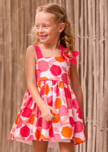 Load image into Gallery viewer, NEW SS26 Mayoral Girls Asymetric Flower Dress 3924 Pink/90