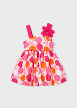 Load image into Gallery viewer, NEW SS26 Mayoral Girls Asymetric Flower Dress 3924 Pink/90