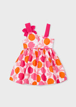 Load image into Gallery viewer, NEW SS26 Mayoral Girls Asymetric Flower Dress 3924 Pink/90