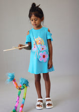 Load image into Gallery viewer, NEW SS26 Mayoral Girls Dress With Handbag 3941 Turquoise/11