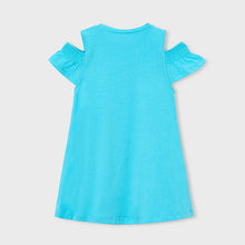 Load image into Gallery viewer, NEW SS26 Mayoral Girls Dress With Handbag 3941 Turquoise/11