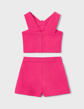 Load image into Gallery viewer, NEW SS26 Mayoral Girls Flower Shorts Set 3948 Pink/94