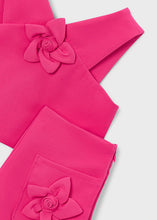 Load image into Gallery viewer, NEW SS26 Mayoral Girls Flower Shorts Set 3948 Pink/94