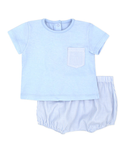 NEW SS24 Rapife Blue Striped Jam Pants Outfit 4214