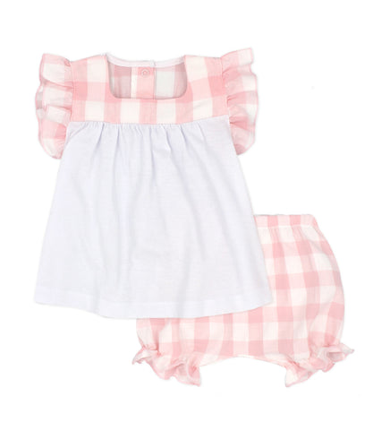 NEW SS24 Rapife Pink Gingham Jam Pants Outfit 4313