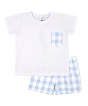 Load image into Gallery viewer, NEW SS24 Rapife Blue Gingham Shorts Set 4350
