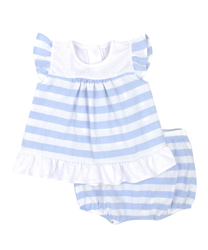 NEW SS24 Rapife Blue Striped Jam Pants Outfit 4513