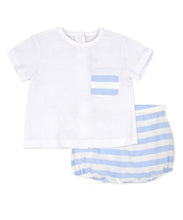Load image into Gallery viewer, NEW SS24 Rapife Blue Striped Jam Pants Outfit 4514