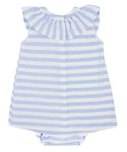 NEW SS24 Rapife Blue Striped Dress 4515