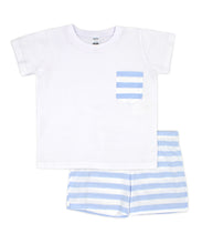 Load image into Gallery viewer, NEW SS24 Rapife Blue Striped Shorts Set 4550