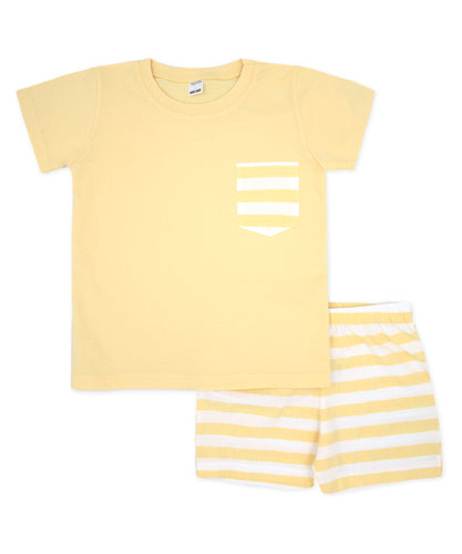 NEW SS24 Rapife Lemon Striped Shorts Set 4650
