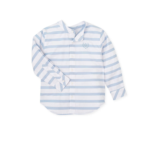 NEW SS24 Tutto Piccolo Boys Blue Striped Shirt 7034