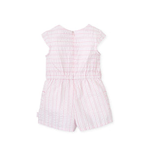 NEW SS24 Tutto Piccolo Girls Pink Striped Playsuit 7412
