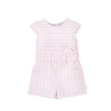 Load image into Gallery viewer, NEW SS24 Tutto Piccolo Girls Pink Striped Playsuit 7412