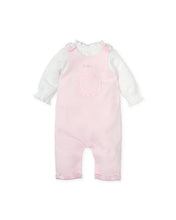 Load image into Gallery viewer, NEW AW24 Tutto Piccolo Girls Pink Dungaree Outfit 8285