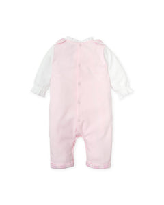 NEW AW24 Tutto Piccolo Girls Pink Dungaree Outfit 8285