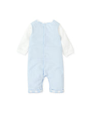 Load image into Gallery viewer, NEW AW24 Tutto Piccolo Boys Blue Checked Dungaree Outfit 8286