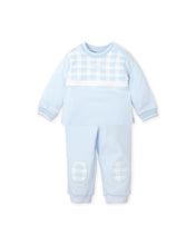 Load image into Gallery viewer, NEW AW24 Tutto Piccolo Boys Blue Checked Tracksuit 8586